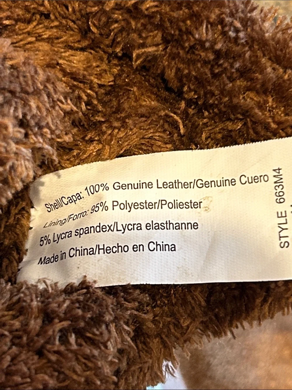 NEW Isotopes Brown Leather Suede Gloves with Fur Trim - Picture 5 of 6